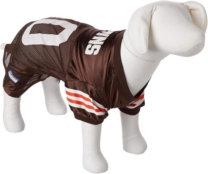 Pets First NFL Cleveland Browns Dog Jersey, Size XX-Large, Football Shirt Costume for Pet, Dog Sports T-Shirt, NFL Team Clothing for Cats, Licensed Pet Apparel Available in 7 Sizes and 32 Teams