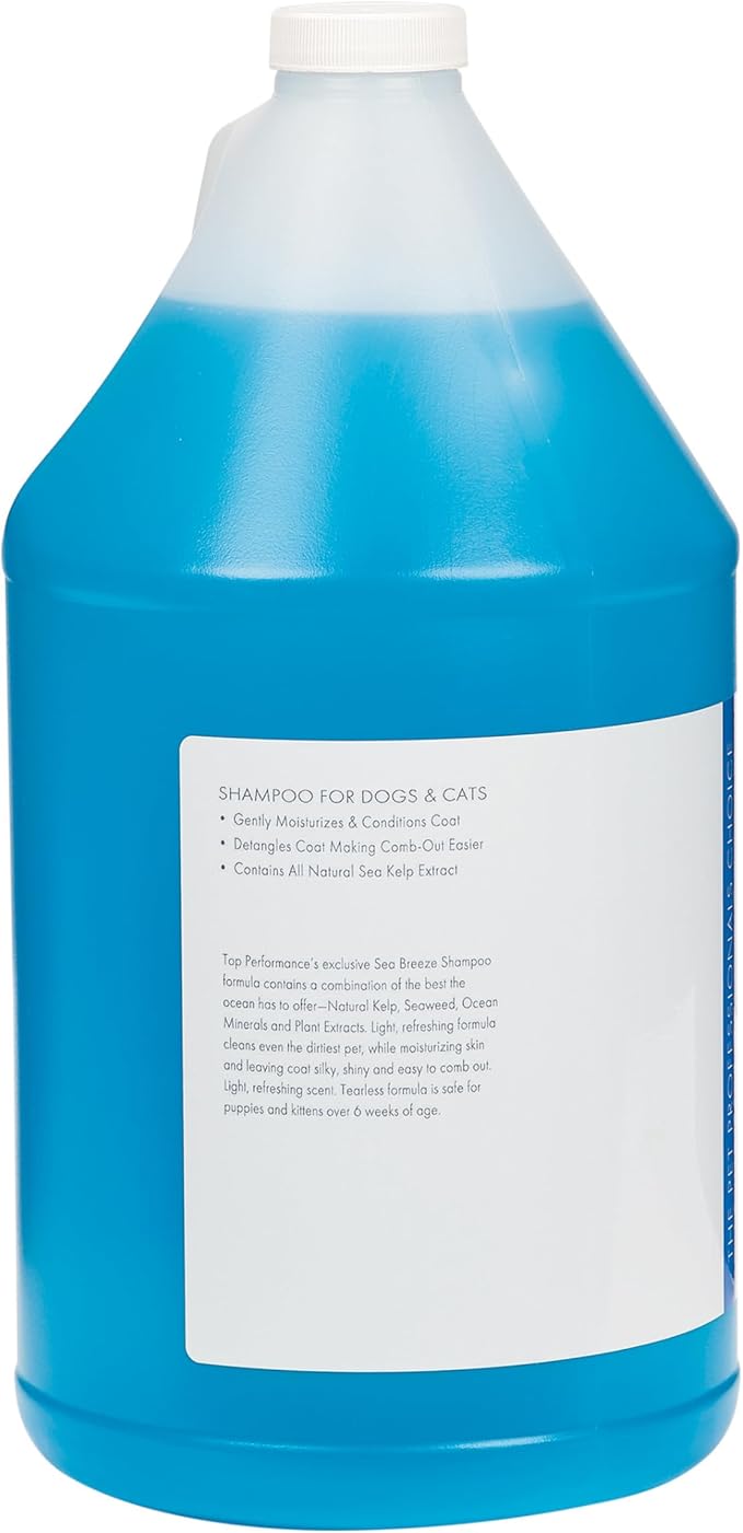 Top Performance Sea Breeze Dog and Cat Shampoo, 1-Gallon