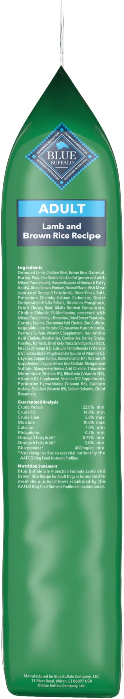 Blue Buffalo Life Protection Formula Adult Dry Dog Food, Helps Build and Maintain Strong Muscles Lamb & Brown Rice Recipe, 24-lb. Bag