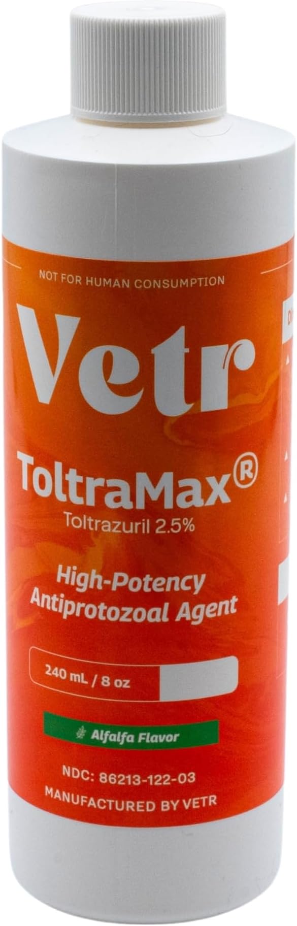 Toltrazuril 2.5% for Horses, Dogs, Cats, 240mL/8 Ounce, for Non-Food Chain Animals, Alfalfa