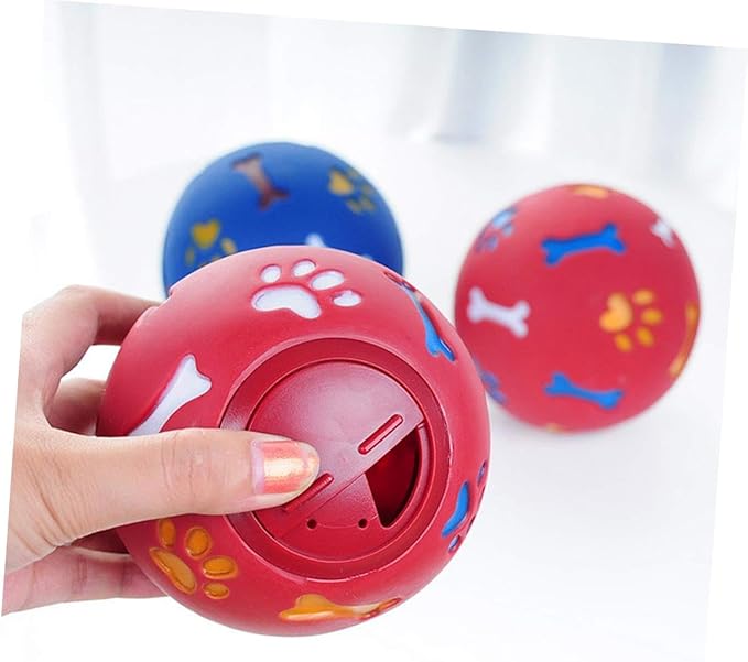 Leaky Food Balls Dog Toys Interactive Pet Toys for Puppies Molar Relief for Teething Random Style