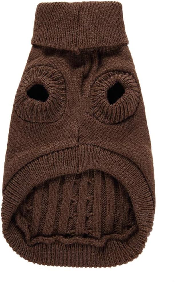 Dog Sweater for Small, Medium, Large Dogs - Warm Winter Classic Turtleneck Pet Clothes Coat for Girls Boys Puppy Cat - Cute Christmas Sweater