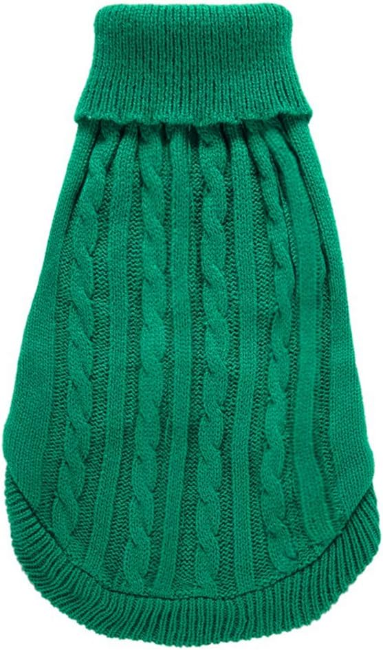 Warm Classic Turtleneck Pet Sweater for Small Dogs, Medium & Large Dogs - Cute Winter Dog & Cat Sweater for Girls & Boys