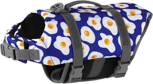 Doglay Dog Life Jacket, Dog Life Vest for Swimming Boating, Adjustable Puppy Life Jacket with Reflective Stripes, Superior Buoyancy Pet Swimming Vest for Small Medium and Large Dogs