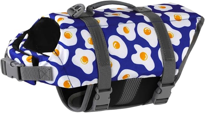 Doglay Dog Life Jacket, Dog Life Vest for Swimming Boating, Adjustable Puppy Life Jacket with Reflective Stripes, Superior Buoyancy Pet Swimming Vest for Small Medium and Large Dogs