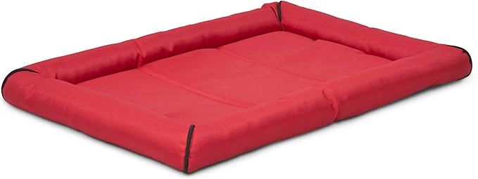MidWest Homes for Pets Ultra-Rugged MAXX Dog Bed, Water Repellant, Easy Wipe Clean, Super Durable, Fits 30-inch Dog Crates, Slip Resistant Bottom, Red, 30L x 21W x 3H inches