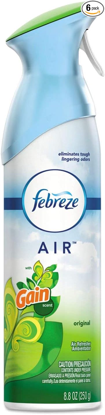 Febreze AIR, Gain Original, 8. 8 oz Aerosol, 6/Carton