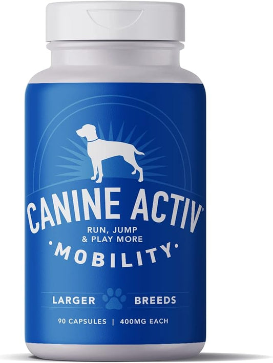 Mobility Support Capsules for Large Dogs, Supports Recovery and Promotes Healthy Joints and Muscles from Activity-Induced Discomfort, 90 Count