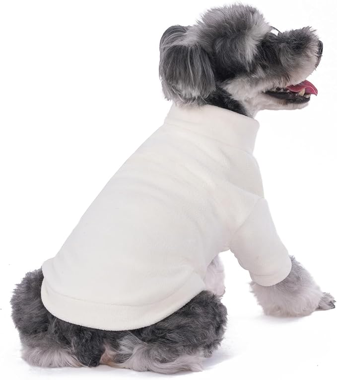 Dog Sweater, 3 Pack Dog Sweaters for Small Dogs Girl Boy, Ultra Soft Warm Puppy Clothes Dog Coat for Winter (Camel+Beige+Yellow, Small)