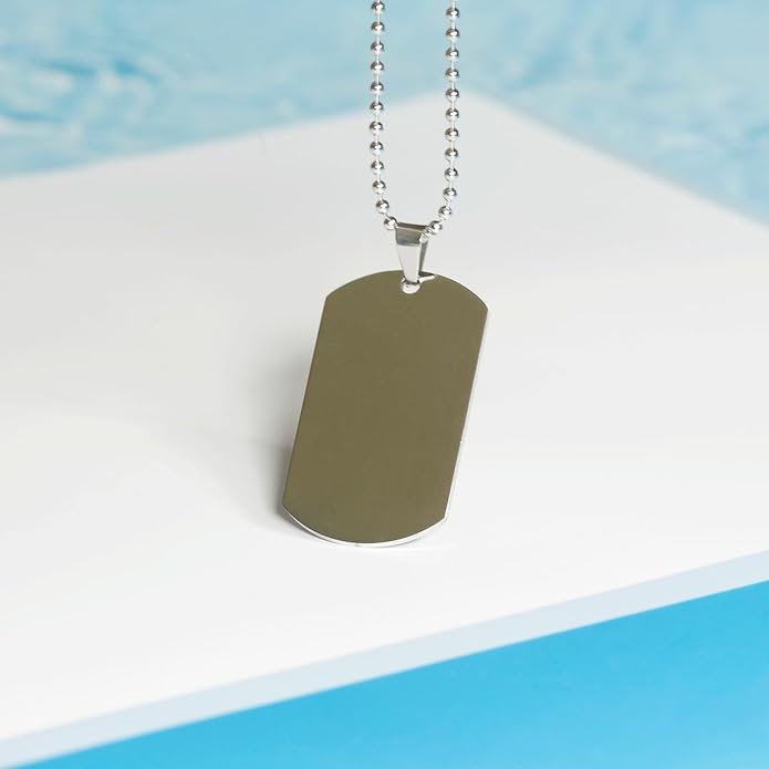 DesiDD Funny Radiologist Gifts - Nutrition Facts Dog Tag Necklace for Diagnostic Radiologist Staff Employee Boss Imaging Men, Women - Silver Stainless Steel Pendant - Christmas, Birthday