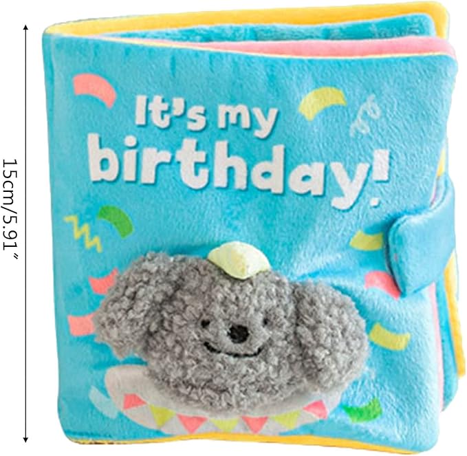 Dog Snuffle Plush Treat Dispensing Birthday for Dogs Interactive Stuffed Pet Chew Toy Reducing Boredom Preventing