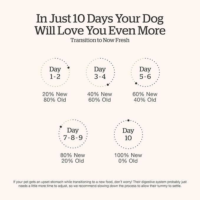 Now Fresh Grain-Free, Dry Dog Food, Real Meat and Fish, Turkey, Salmon and Duck Senior Recipe, All Breed Size, 3.5 lb Bag