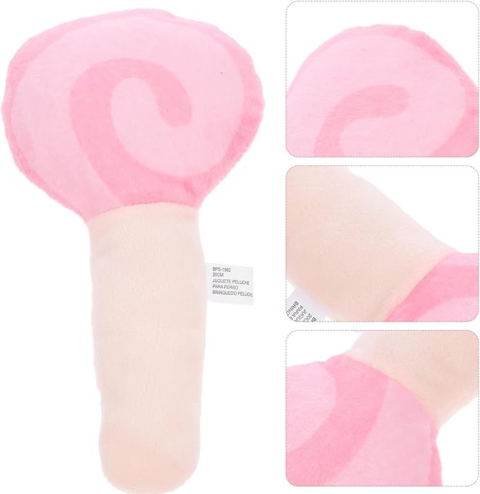 BESPORTBLE Dog Chewing Toy Funny Lollipop Shaped Squeaky for Pets Molar Training Chew Toy for Puppies to Boredom and Furniture Damage