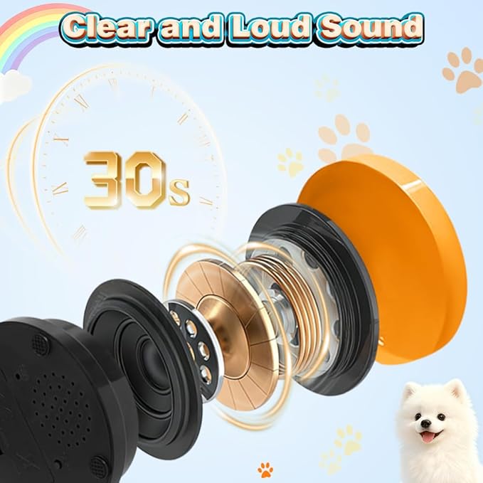 Act boldly Voice Recording Button 8 Colors, Dog Buttons for Communication Pet Training Buzzer, 30 Second Record & Playback, Funny Gift for Classroom Home Red Blue Orange Rose Purpe Green Yellow Pink