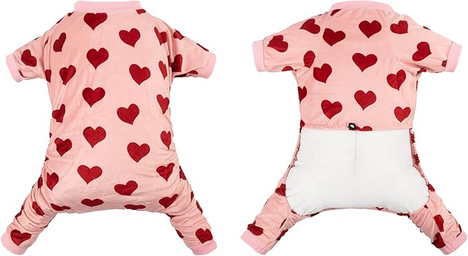 CuteBone Soft & Stretchy Dog Pajamas - Cozy Pet Jammies Breathable Jumpsuit for Small Dogs - All-Season Comfy Outfit Easy-On Pullover Design - Keeps Pets Warm & Comfortable P201S