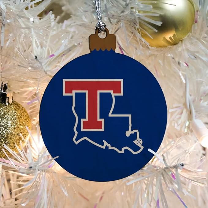 GRAPHICS & MORE Louisiana Tech University Bulldogs Logo Wood Christmas Tree Holiday Ornament