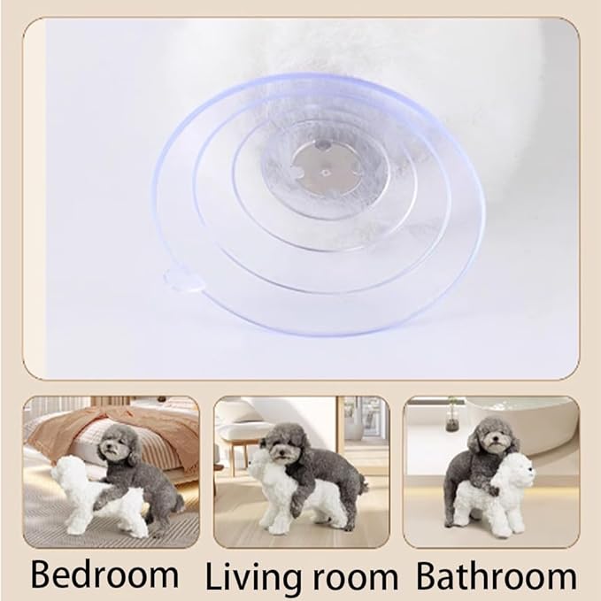 JIUSILIFE Dog Mating Toy, Male Dog Silicone Mating Toy, Anxiety Relief Dogs, Simulated Hair, Teddy Vent Interactive Toys, for Male Estrus,Sleeping Plush Toy, Pet Estrus,2,M