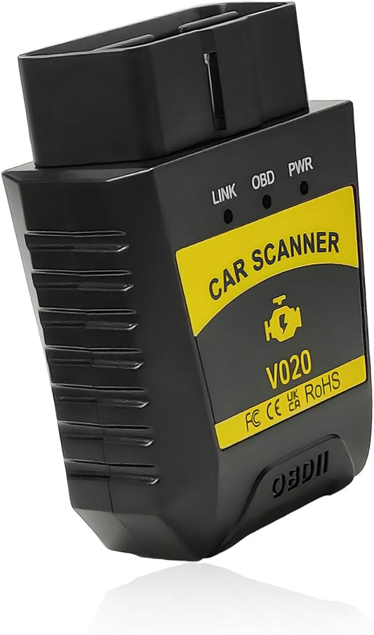 Bluetooth OBD2 Scanner, Auto Diagnostic Scan Tool to Clear/Reset Vehicle Engine Error Code, OBD II Wireless Diagnostic Code Reader with Exclusive App for Vehicles After 1996
