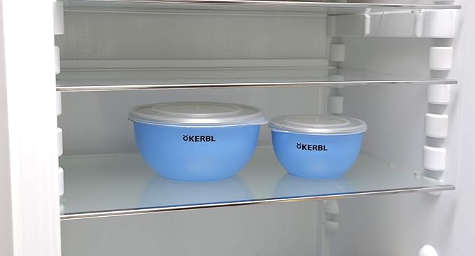 Maxi-Pet 80528 Stainless Steel Bowl Set with Lid 550 ml / 900 ml / 1200 ml Blue