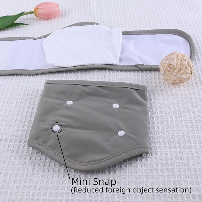 Washable Reusable Dog Diapers Male Breathable Belly Bands for Male Dogs Dog Diapers with Nappy S (3packs)