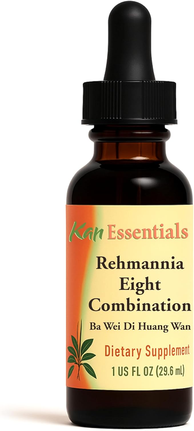 Kan Herb Company Rehmannia Eight Combination – Traditional Chinese Herbal Blend for Dogs and Cats to Support Kidney Health, Vitality, and Hormonal Balance, Liquid Herbal Supplement for Pets, 1 fl oz