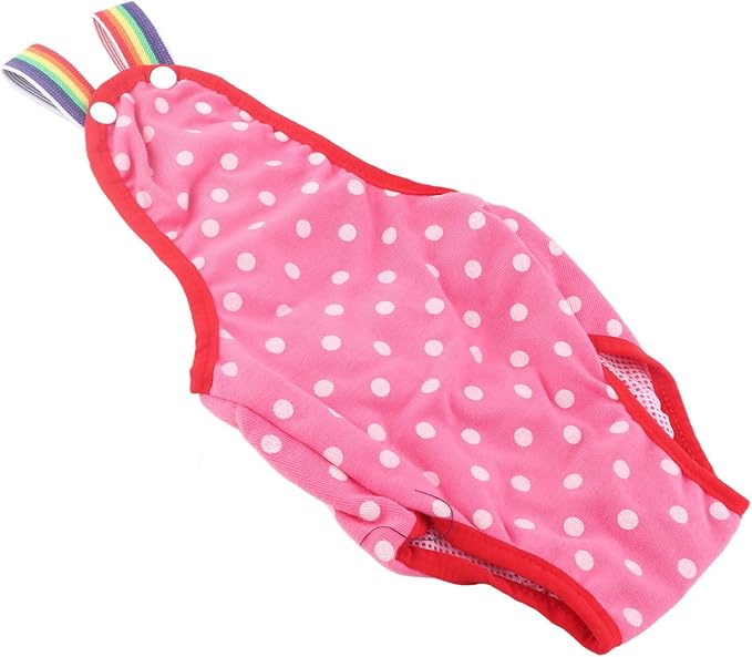 Dog Ry Pants, 6 Sizes Female Doggy Puppy Diaper 6Sizes Nappy Physiological Sanitary Nappies Briefs Menstrual Suspender Underwear Pants for Small Medium Pet Dogs (No. 8 (XS) It is recommended that