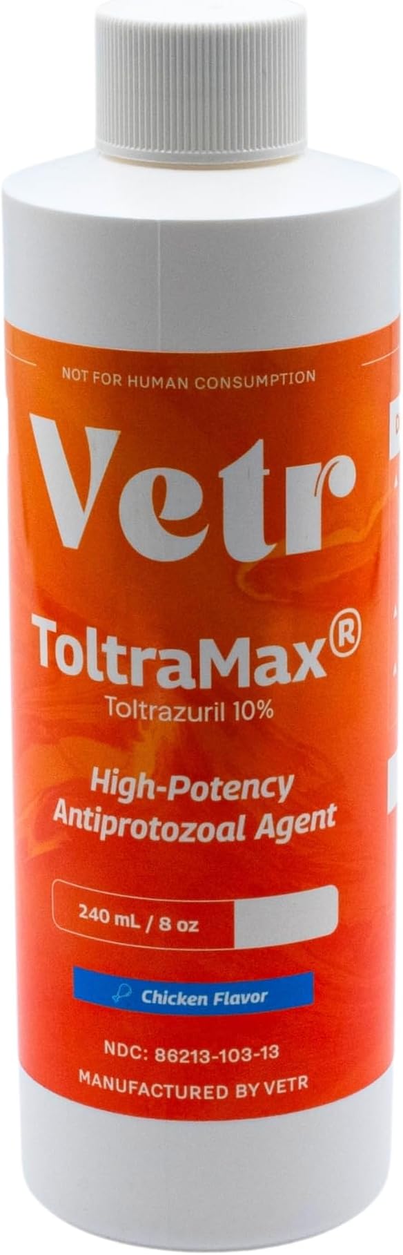 Toltrazuril 10.0% for Horses, Dogs, Cats, 240mL/8 Ounce, for Non-Food Chain Animals, Chicken