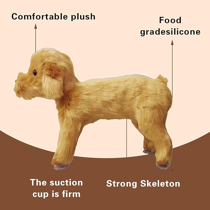 Dog Sleep Estrus Toy, Teddy Vent Silicone Toy, Anxiety Relief Dogs Toy, Puppy Heartbeat Toy Plush Doll Bride for Dog Wedding,18cm/7.1"