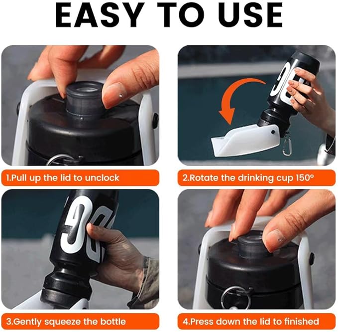 Howgo Dog Water Bottle Portable Travel Water Bottle Dispenser for Dogs, Super Light-Weight, Leak-Proof Bottles for Pets Outdoor Walking, Hiking, Travel,Food Grade Silicone,BPA Free (Mint Green, 21oz)