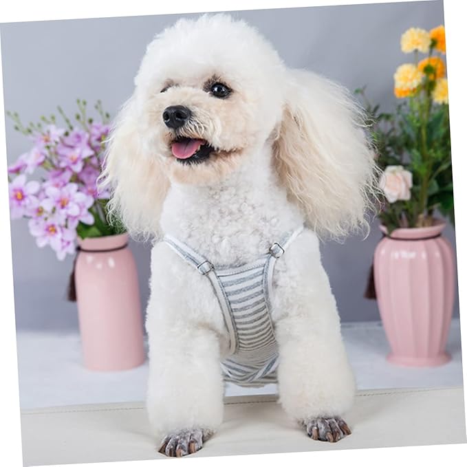 VILLCASE Female Dog Diapers Reusable Washable Dog Period Panties with Adjustable Suspenders Absorbent Pet Physiological Pants for Heat Cycle Size M 14.6X7.1 Inch