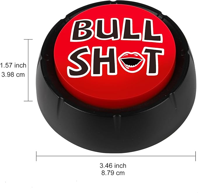 Talking Button,Button-Complete Red/Black… (Red Black)