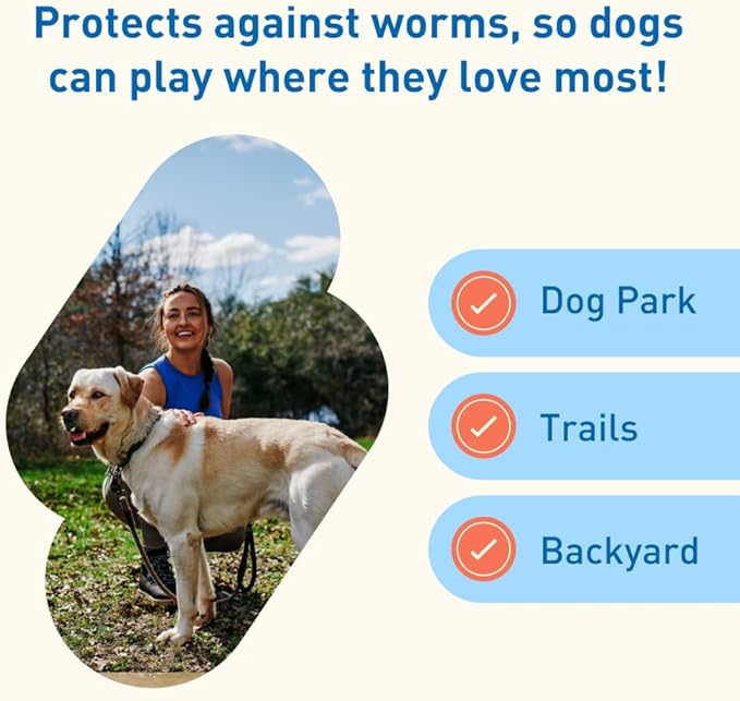 Interceptor Plus Prevention for Heartworm + 4 Other Worms for Dogs 50.1-100 lbs. | 6 Chews, 6-Month Supply