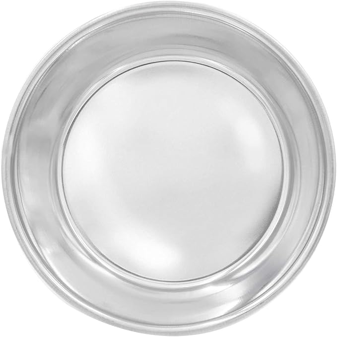 Fuzzy Puppy Food & Water Bowl for Cats & Dogs, Heavy-Duty Stainless Steel, Silver, 1 Pint