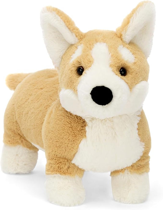 Jellycat Betty Corgi Dog Stuffed Animal, Medium 8 inches - Dogs & Puppies Plush Toy - Classic Children's Gift