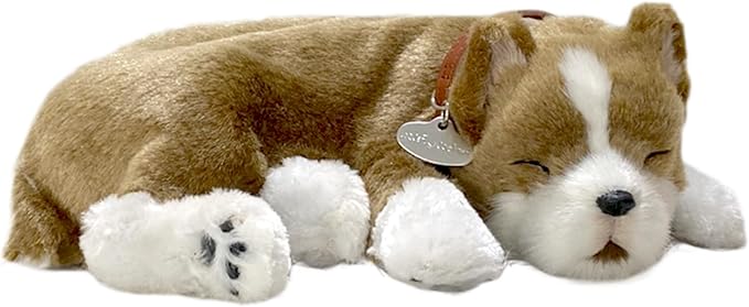Original Petzzz Pit Bull Realistic, Lifelike Stuffed Interactive Pet Toy, Companion Pet Dog with 100% Handcrafted Synthetic Fur