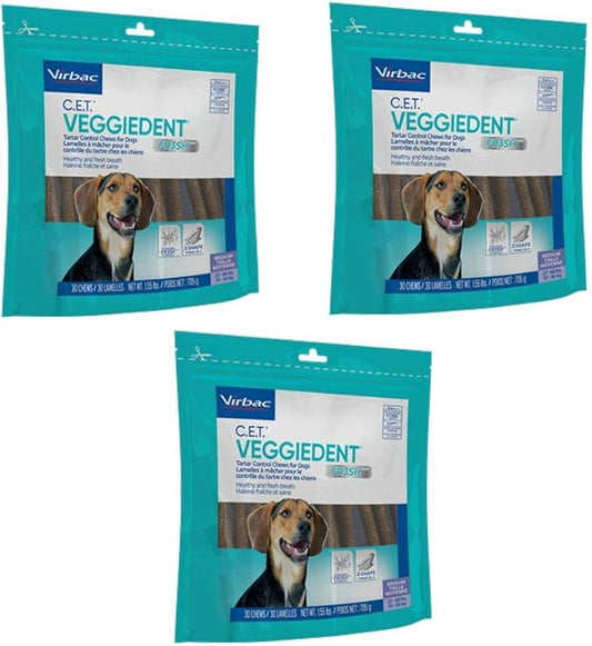 C.E.T. Veggiedent Tartar Control Chews For Dogs