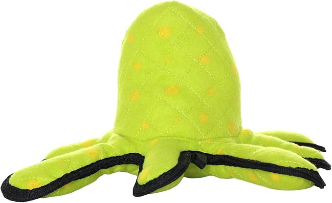 TUFFY - World's Tuffest Soft Dog Toy - Alien Green-Squeaker- Multiple Layers. Made Durable, Strong & Tough. Interactive Play (Tug, Toss & Fetch). Machine Washable & Floats