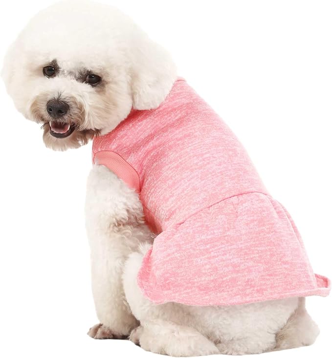 Dog Sweater, Dog Sweaters for Small Dogs, 2, 3 Pack Warm Soft Pet Clothes for Puppy, Medium Large Cat, Dogs Girl or Boy, Dog Shirt for Winter Christmas (Dress Pink+Purple+HotPink, Medium)