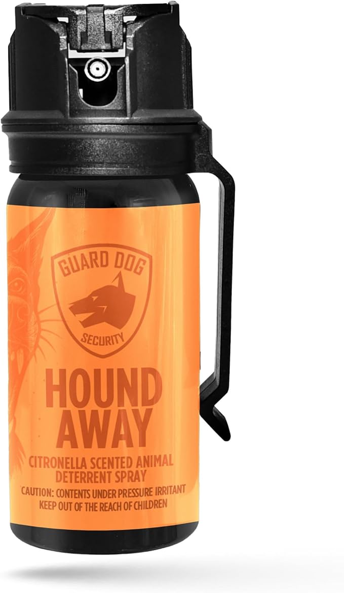 Citronella Dog Deterrent Spray, Dog Spray Self Defense, Training and Barking, Long-Range Dog Repellent, Portable Canister (0.5oz / 2oz)