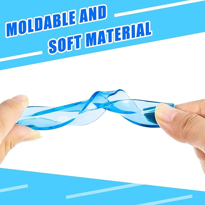 BBTO 20 Pieces Sports Mouth Guard Boxing Mouth Protection Athletic Mouthpiece for Football Basketball Hockey Karate Rugby Match (Adult (11 Yrs & Above),Transparent Color, Blue)