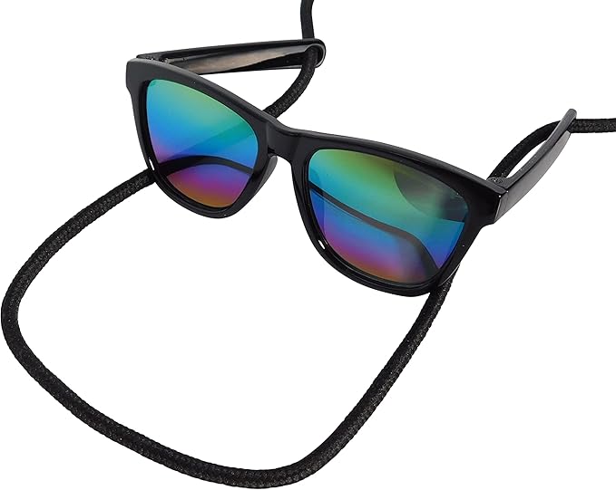 G014 Dog Cat Pet 80s Sunglasses Goggles for Small Breeds up to 15lbs (2-Pack Black-Rainbow mr+Crystal Clear-Rainbow mr)