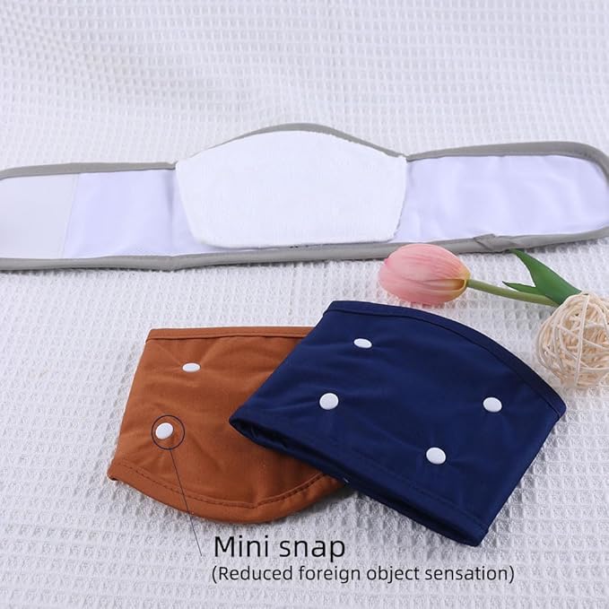 Washable Reusable Dog Diapers Male Breathable Belly Bands for Male Dogs Diapers with Nappy Dog Wrap Washable M (3 Pack)