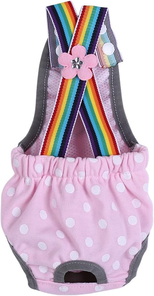 ANGGREK Female Dog Diaper, Quick Installation Complete Parts for Activity (XXS/6) (XS/8) (S/10) (M/12)