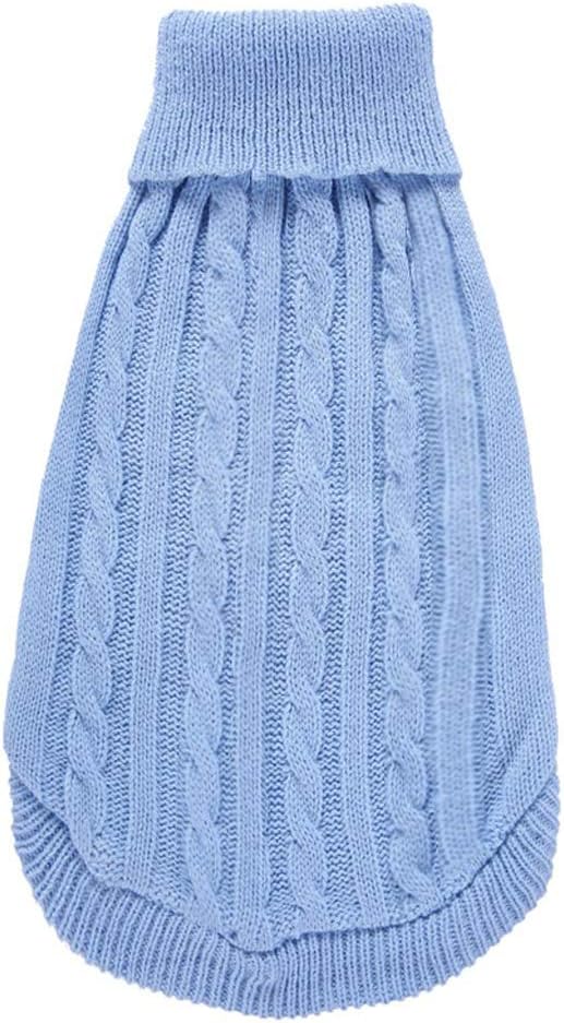 Warm Classic Turtleneck Winter Pet Sweater - Cute Dog & Cat Coat, Medium & Large Sizes, Perfect for Christmas Gifts