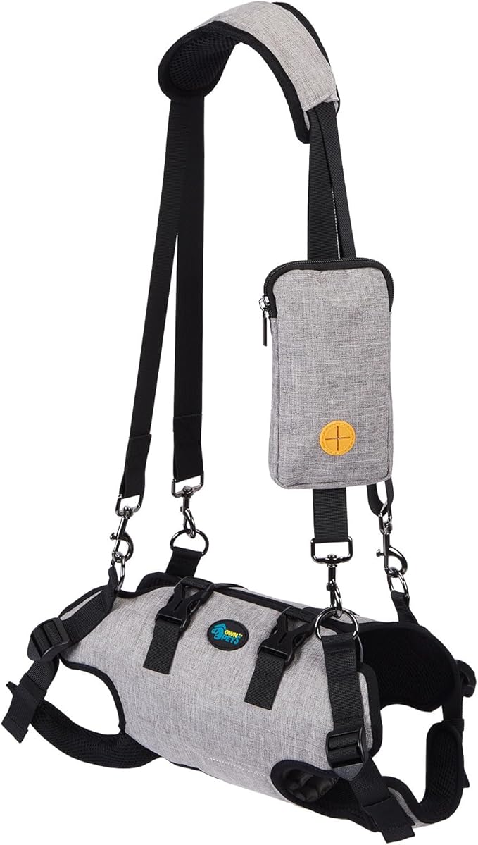 Ownpets Dog Sling Harness, Outdoor Sling Bag for Spine Protection, Whole Body Support, Support Vest to Assist Aged Dogs, Outdoor, L