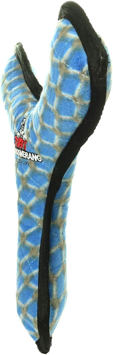 TUFFY - World's Tuffest Soft Dog Toy - MEGA -Multiple Layers. Made Durable, Strong & Tough. Interactive Play (Tug, Toss & Fetch). Machine Washable & Floats (Boomerang Chain Link, Large 2 Pack)