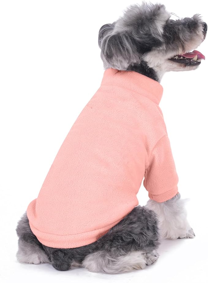 Dog Sweater, 3 Pack Dog Sweaters for Small Dogs Girl Boy, Ultra Soft Warm Puppy Clothes Dog Coat for Winter (Peach+Lt Camel+Pink, X-Large)