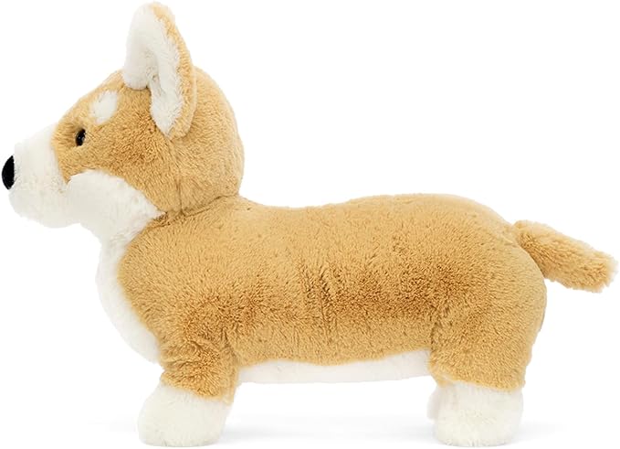 Jellycat Betty Corgi Dog Stuffed Animal, Medium 8 inches - Dogs & Puppies Plush Toy - Classic Children's Gift