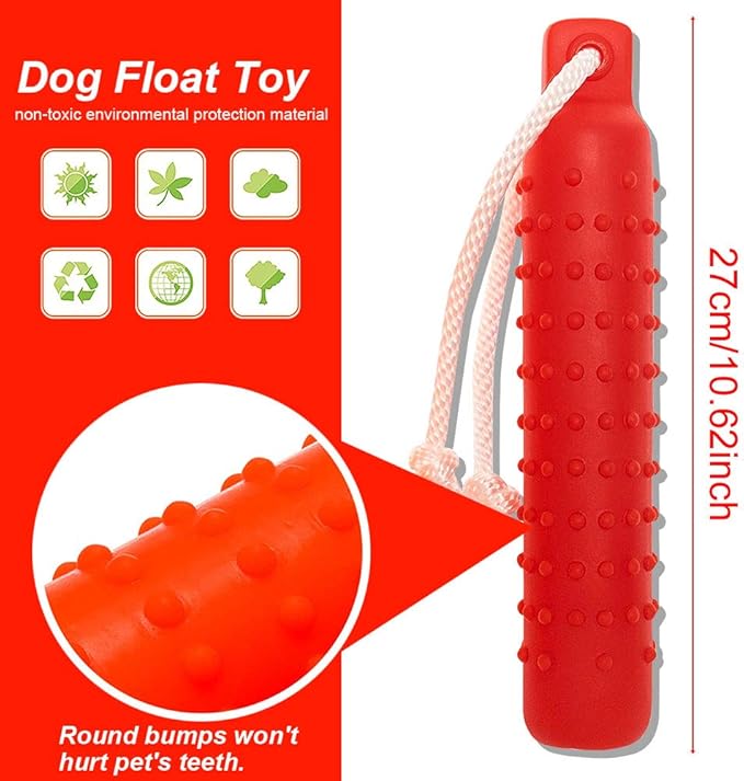Dog Float Toy - Retriever Training Dummy, Interactive Pool Toy for Small to Large Dogs