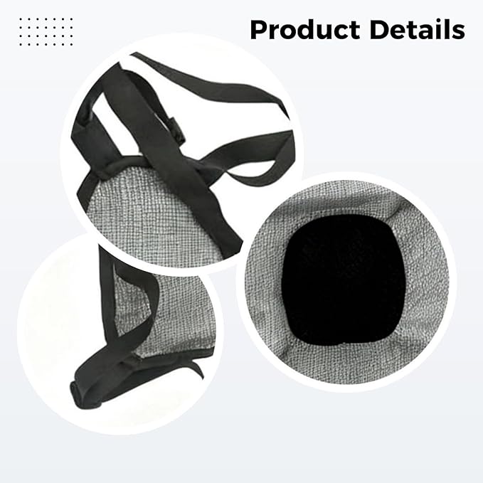 Goat Breeding Prevention, Adjustable Bellyband Harness, 25.3 X 14.1 in, Black
